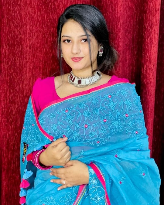 Sanjida Islam Sayma New Saree Picture