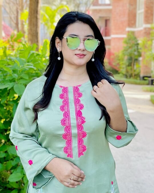 Sanjida Islam Sayma New Shalwar Kameez Pic